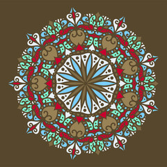 Mandala, Vector Mandala, floral mandala, flower mandala, oriental mandala, coloring mandala. Oriental pattern, vector illustration. Islam, Arabic, Indian, turkish, pakistan, chinese, ottoman motifs