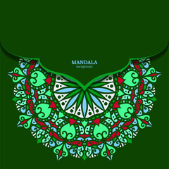 Mandala background. Vintage decorative elements. Hand drawn background. Islam, Arabic, Indian, ottoman motifs.