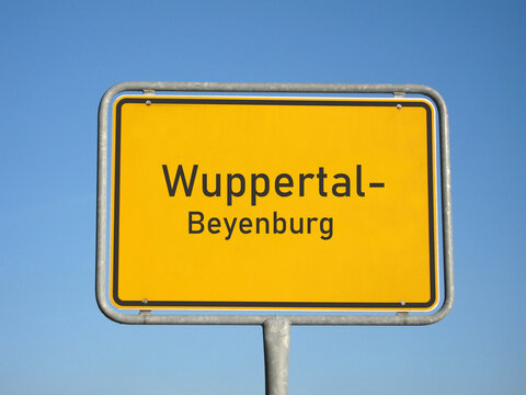 Ortsschild Wuppertal-Beyenburg