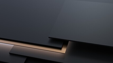 ideal desktop screen background - still, smart and elegant - 3D Illustration rendering