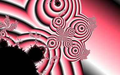 Abstract red background. Fractal illustration