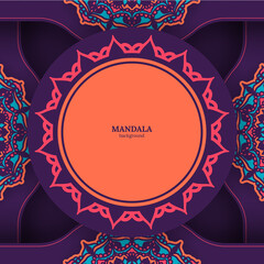 luxury ornamental colorful mandala design background