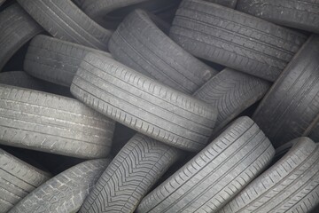 Old used car tires stacked © Ricochet64