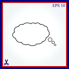 Bubble speech vector icon