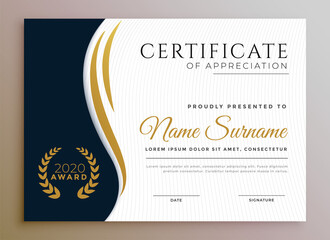 modern diploma certificate award template design - obrazy, fototapety, plakaty