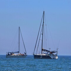 Obraz premium yacht in the sea