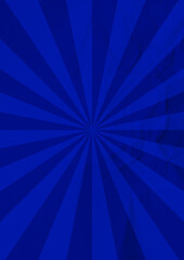 Sunburst background texture. Blue paper.