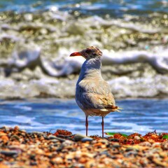 seagull on the beach