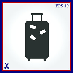 Baggage vector icon