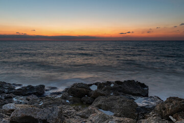 a view of the sea with sunset; an image that fills the soul.