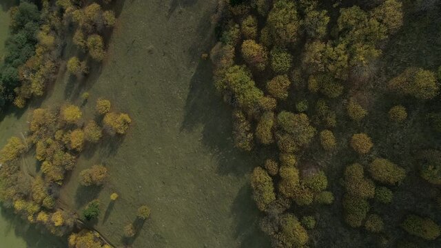 Aerial view of Kumbet plateu in Giresun.4K Footage in Turkey