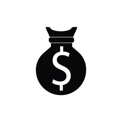 Money bag icon, vector sign symbol 