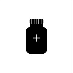 Medicament icon. Isolated vector pharmaceutical  symbols. simple style medical  design glyph icon