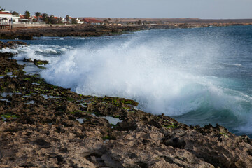 waves on the beach