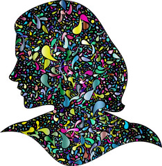 illustration of an background with flowers