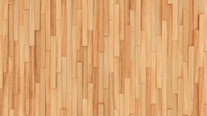 Wooden wall background. Light wood pattern. Modern wood template. Vertical wooden volume planks. 3d illustration.