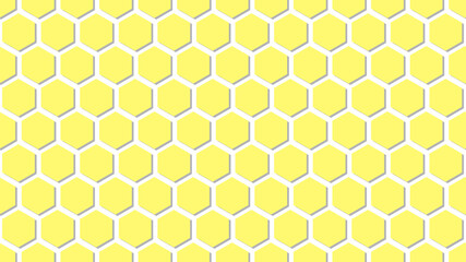 Background of yellow honeycombs. Honeycombs. Vector illustration. Yellow. Background. Honey.3d	