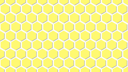 Background of yellow honeycombs. Honeycombs. Vector illustration. Yellow. Background. Honey.3d	