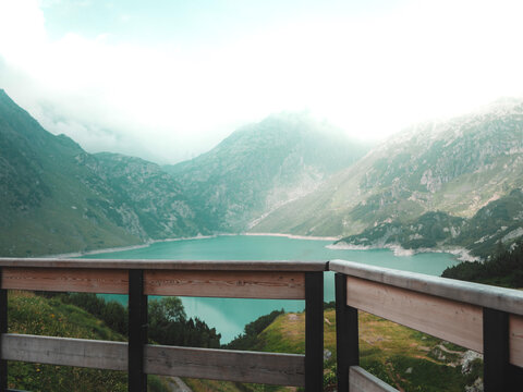 Lake view in the mountains