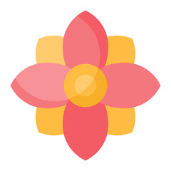 Flower icon design flat style