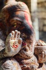 Ganesha is the god of success. That Hindus in India And Buddhists around the world respect And worship. Ganesha sculpture god of hinduism 
