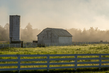 Barn and silo