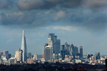 Fototapeta premium UK, England, London, cityscape from Crystal Palace
