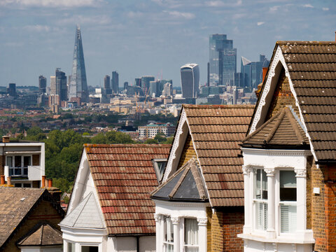 UK, England, London, cityscape from Crystal Palace housing