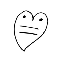 Female sign Feminism Equality Heart. Vector illustration