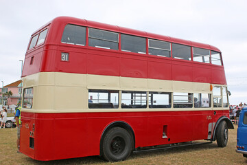 Vintage double decker bus