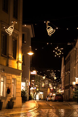 Christmassy Shopping Street At Night - Romantic And Peaceful