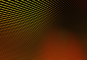 A wave of gold-plated particles. Abstract background with a dynamic waves. 3d rendering, illustration.