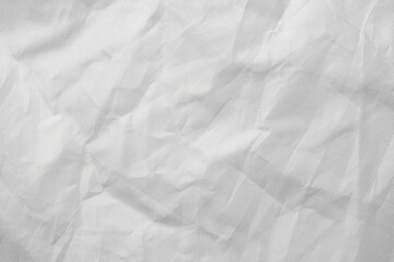 crumpled  white Nylon background, textured