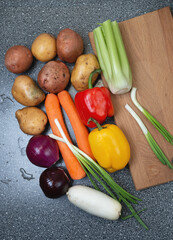 Fresh vegetables for cooking 

