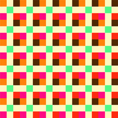 Vector textile colored squares pattern