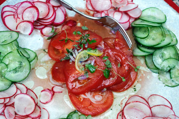 Healthy food fresh salad