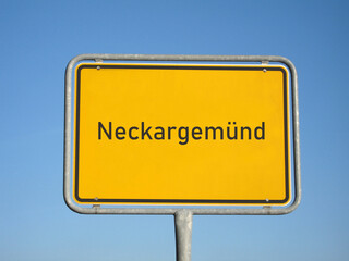 Ortsschild Neckargemünd
