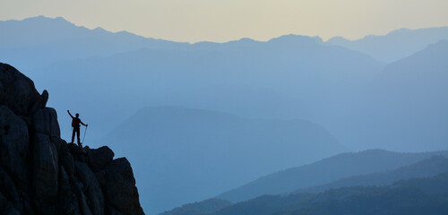 fog over the mountains