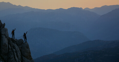 misty morning in the mountains