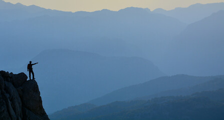 fog in the mountains