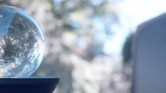 Crystal ball outside
