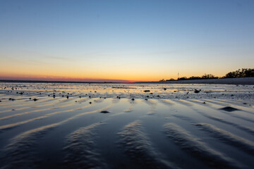 sunset on the beach