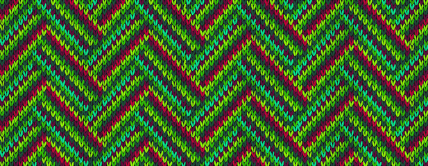 Festive Knit Background Seamless Pattern