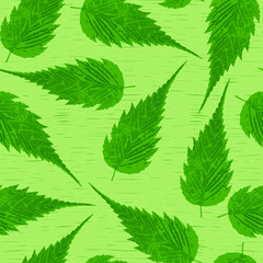 Leaf Flower design for print seamless pattern