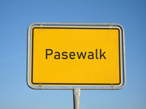 Ortsschild Pasewalk