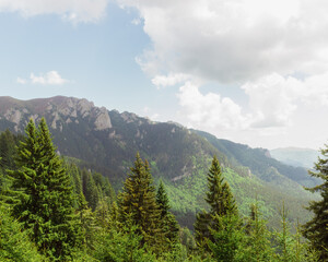 Fototapeta na wymiar mountain landscape with clouds