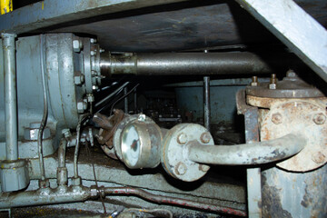 Fototapeta na wymiar pump in the factory, pump and valves, pump and valves in the factory