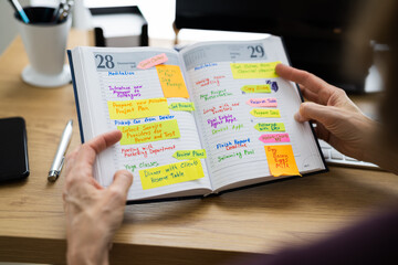 Business Diary Agenda List