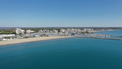 La Grande-Motte vue du ciel