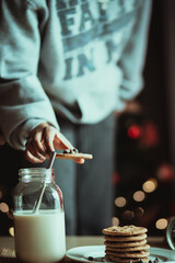 Chocolate Chip Cookies With Milk